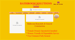 Desktop Screenshot of bathroomsolutions.net